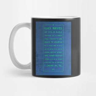 Our Father prayer in spanish digital illustration Mug